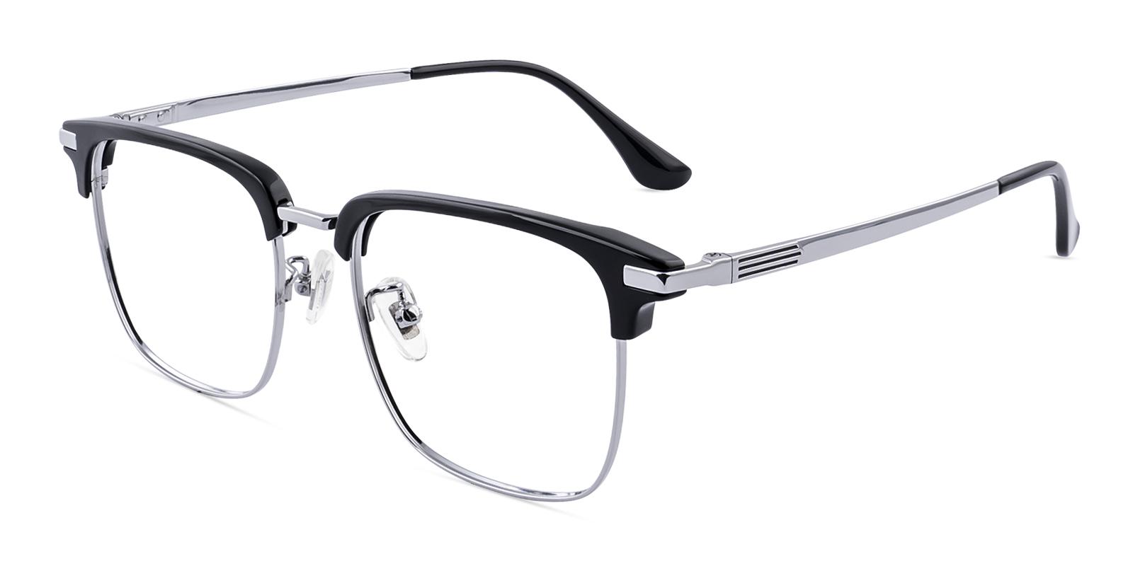 Dessure Black Acetate , Titanium Eyeglasses , NosePads Frames from ABBE Glasses