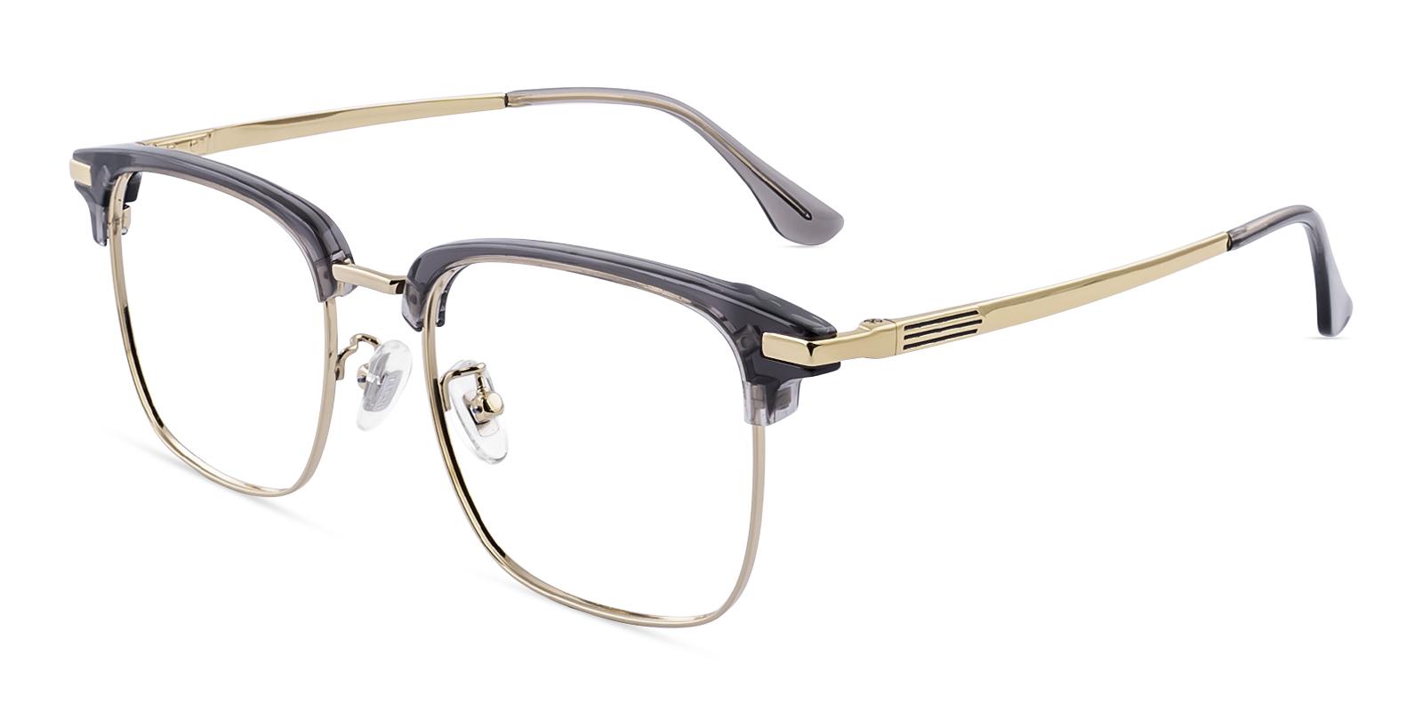 Dessure Gray Acetate , Titanium Eyeglasses , NosePads Frames from ABBE Glasses