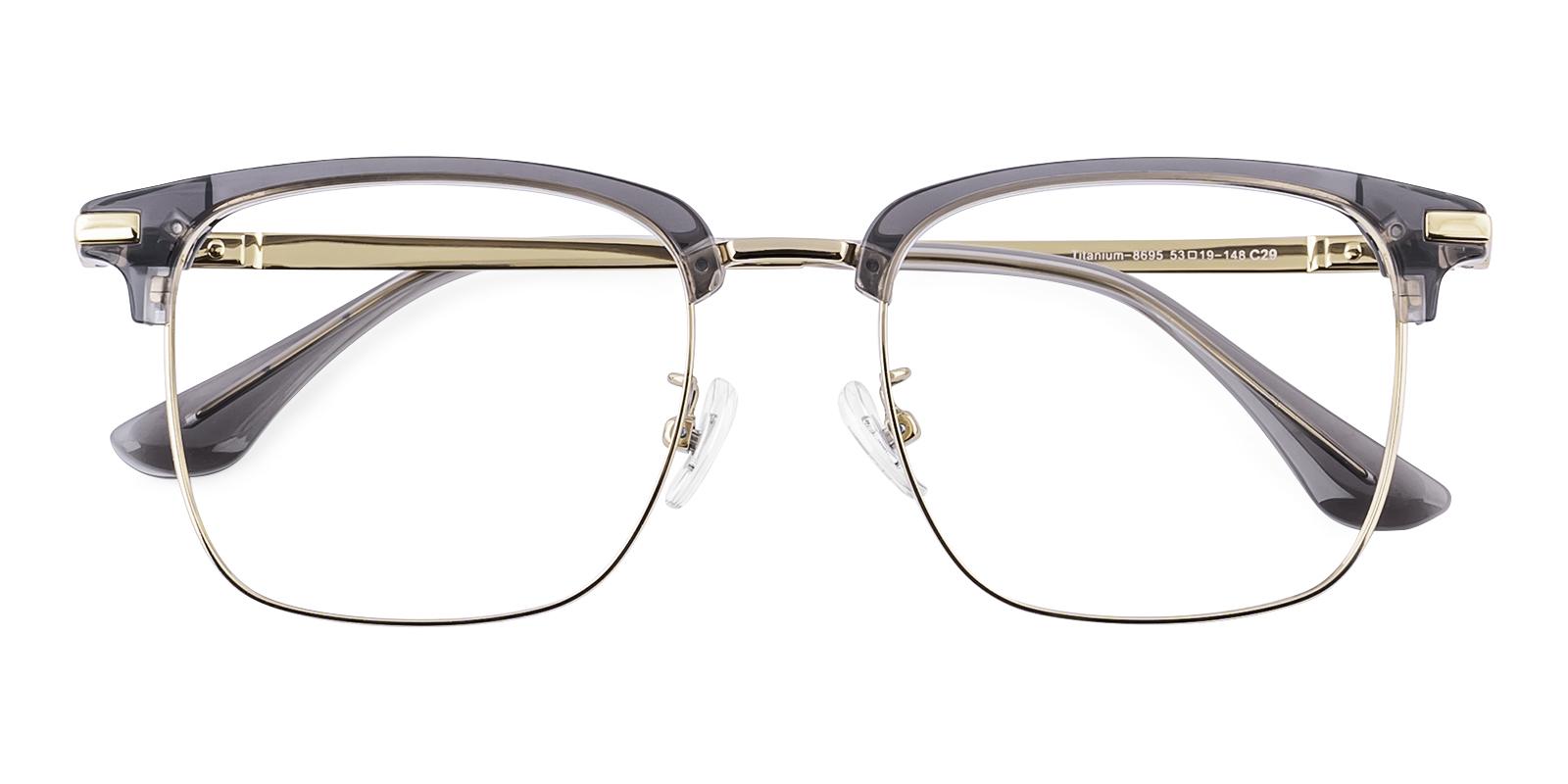 Dessure Gray Acetate , Titanium Eyeglasses , NosePads Frames from ABBE Glasses