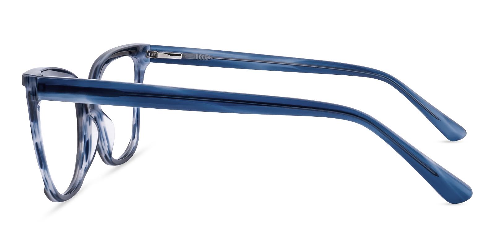 Cipness Blue Acetate Eyeglasses , SpringHinges , UniversalBridgeFit Frames from ABBE Glasses