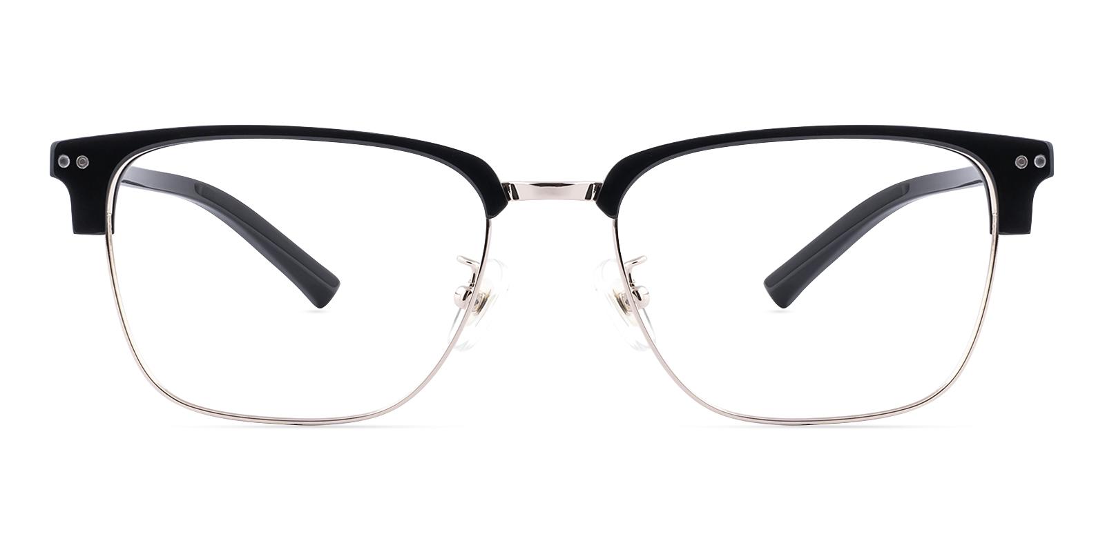 Irster Black Acetate , Metal Eyeglasses , NosePads Frames from ABBE Glasses