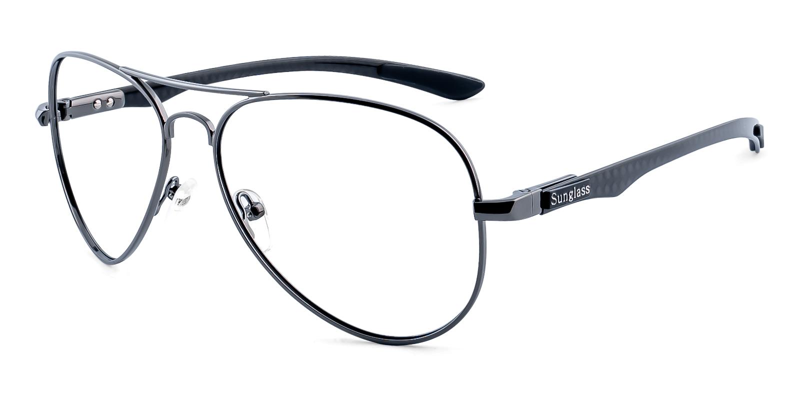Phloeant Gun Metal Eyeglasses , NosePads Frames from ABBE Glasses