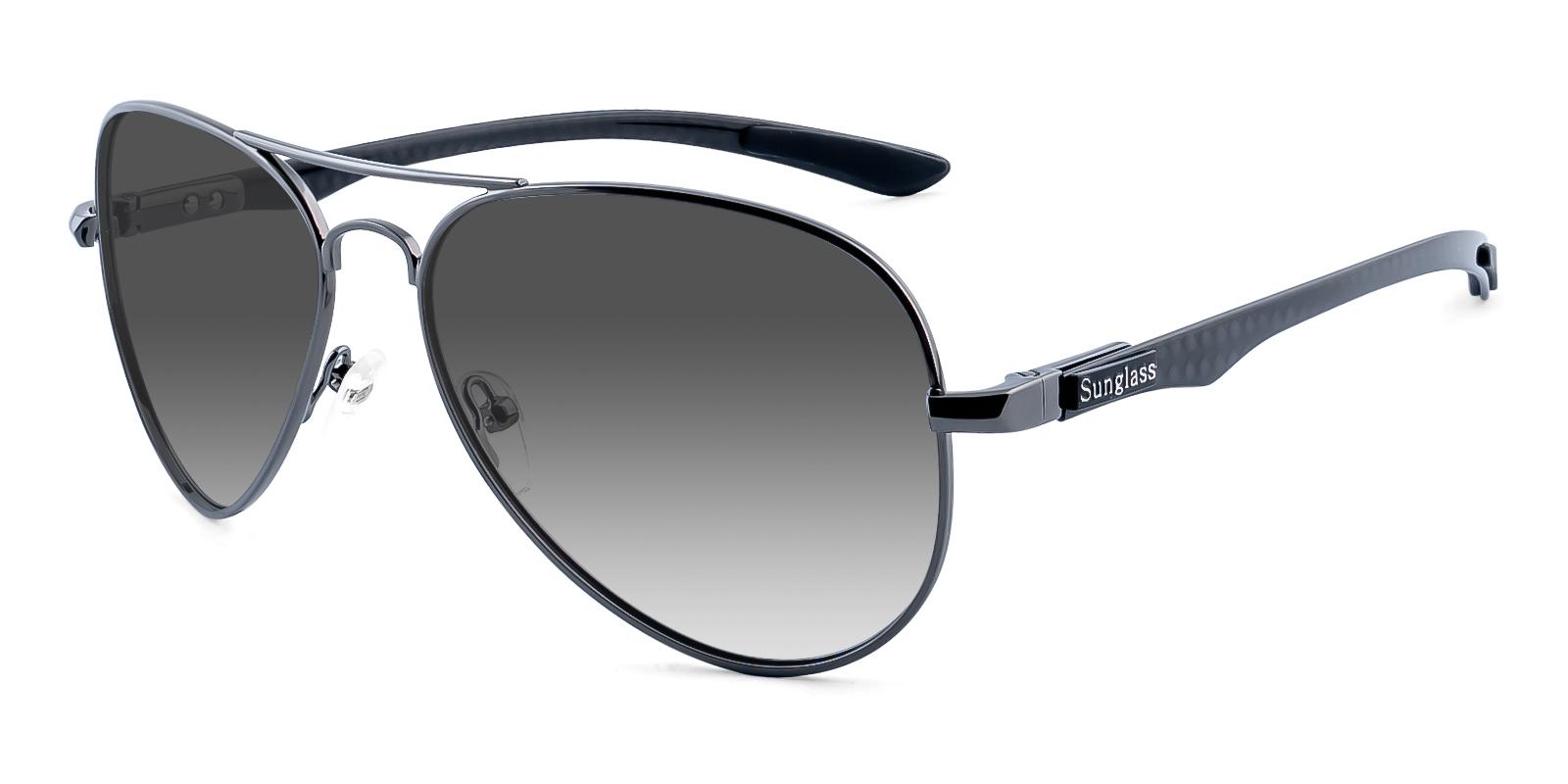 Amplster Gun Metal Sunglasses , NosePads Frames from ABBE Glasses