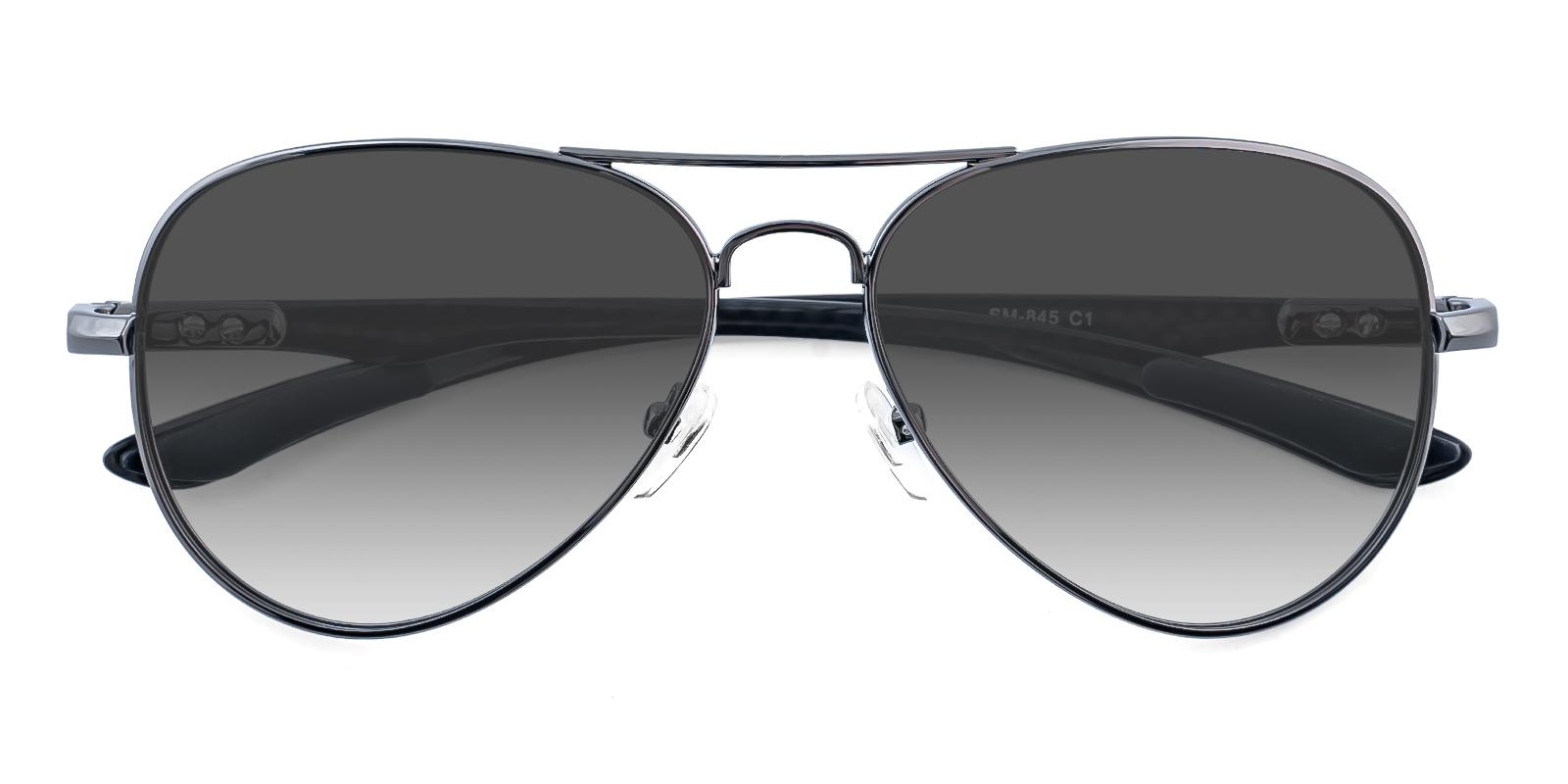 Amplster Gun Metal Sunglasses , NosePads Frames from ABBE Glasses