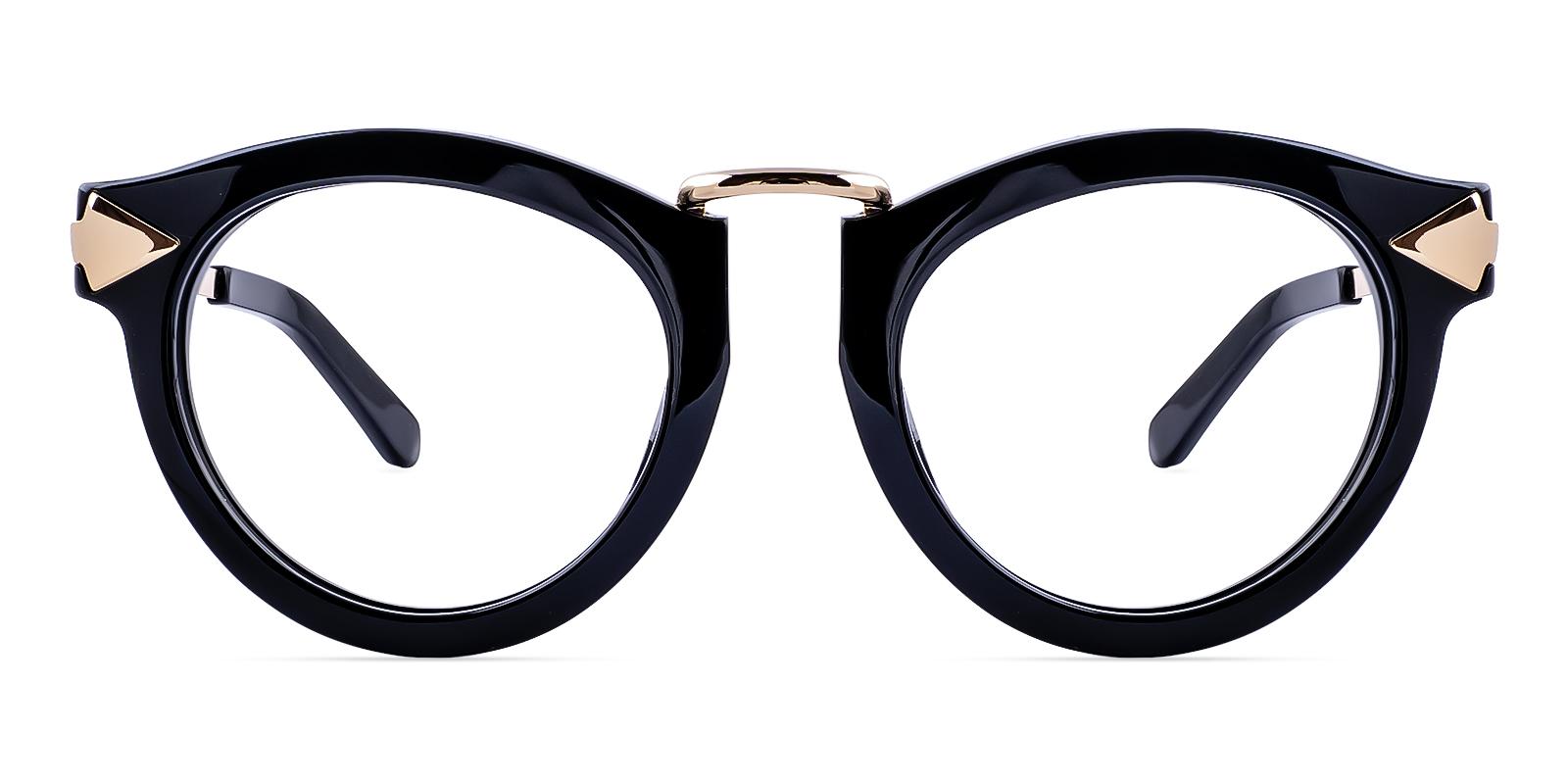 Hangability Black Acetate , Metal Eyeglasses , UniversalBridgeFit Frames from ABBE Glasses