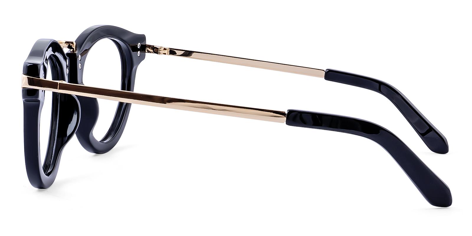 Hangability Black Acetate , Metal Eyeglasses , UniversalBridgeFit Frames from ABBE Glasses