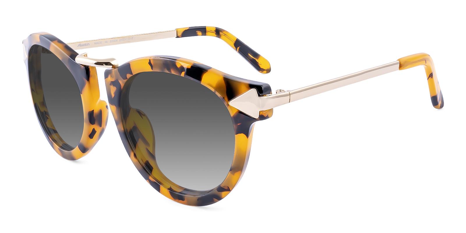 Geocould Tortoise Acetate , Metal Sunglasses , UniversalBridgeFit Frames from ABBE Glasses