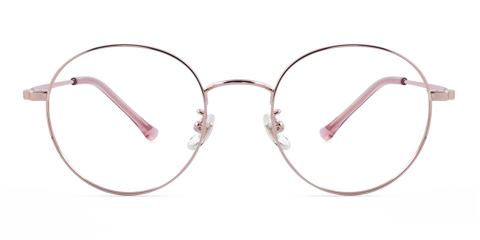Arborose Rosegold Titanium Eyeglasses , Lightweight , NosePads Frames from ABBE Glasses