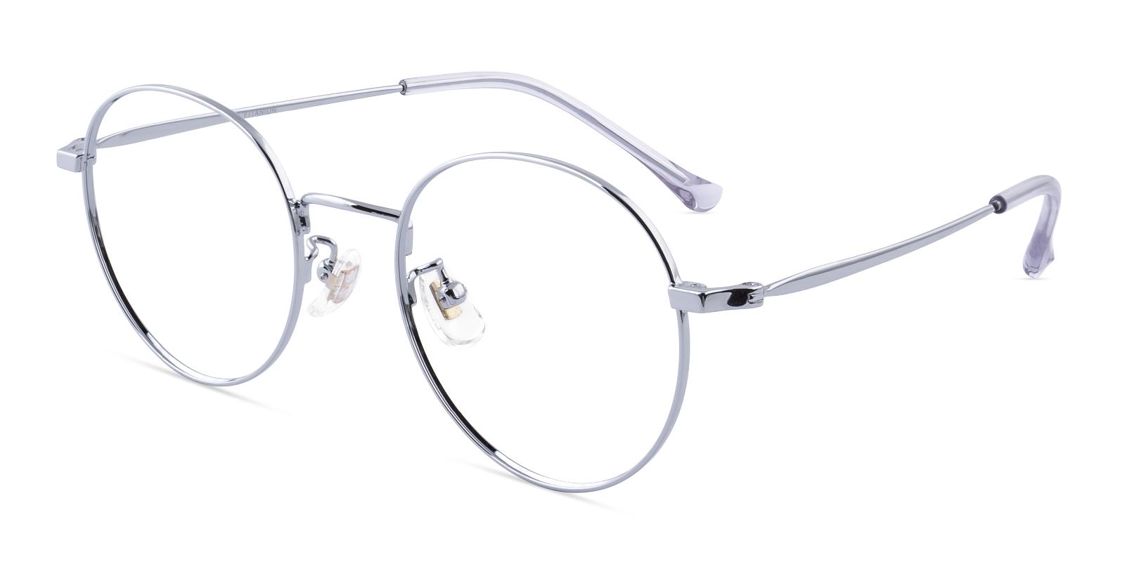 Arborose Silver Titanium Eyeglasses , Lightweight , NosePads Frames from ABBE Glasses
