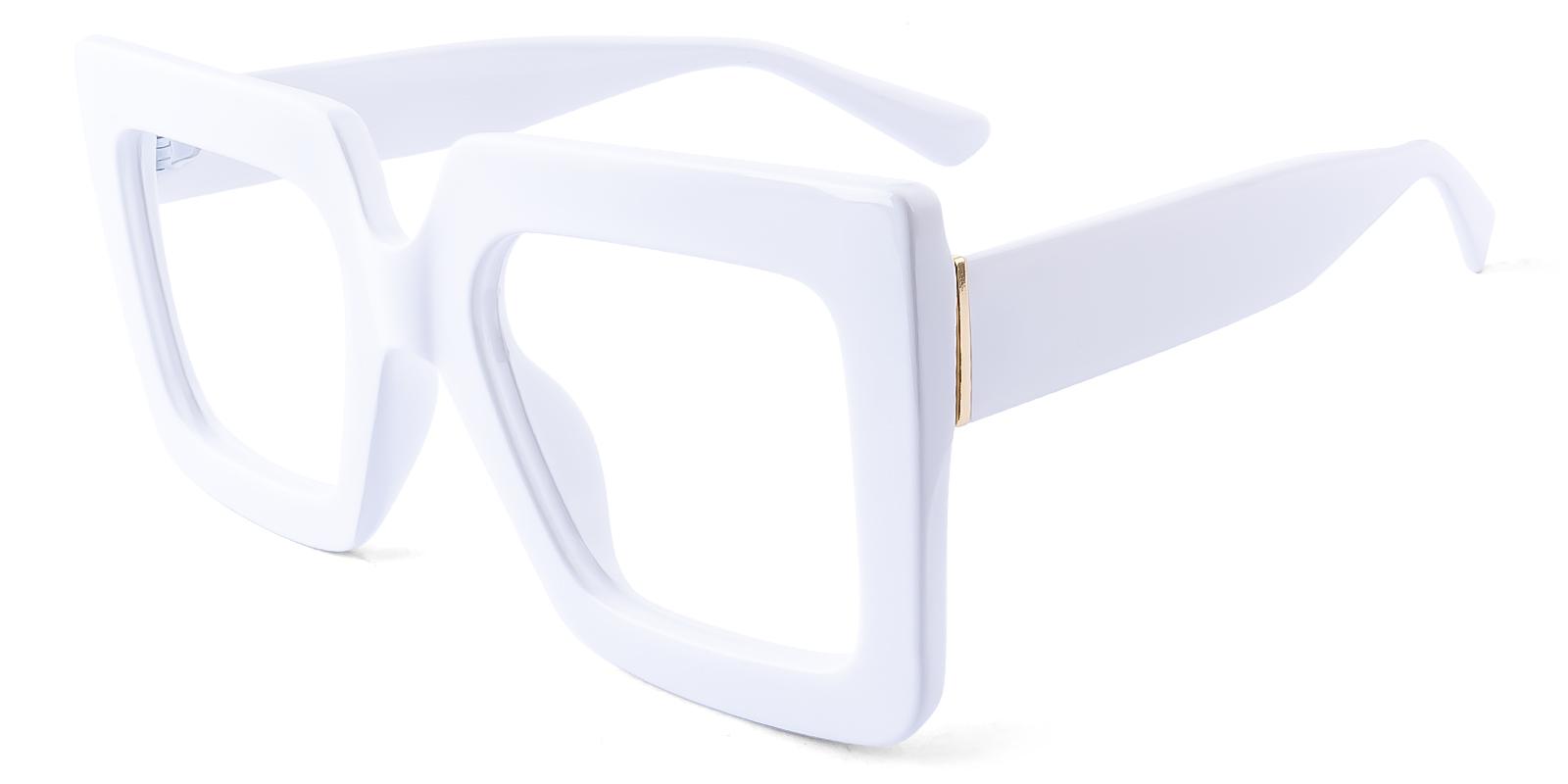 Phoncreatefy White Plastic Eyeglasses , UniversalBridgeFit Frames from ABBE Glasses