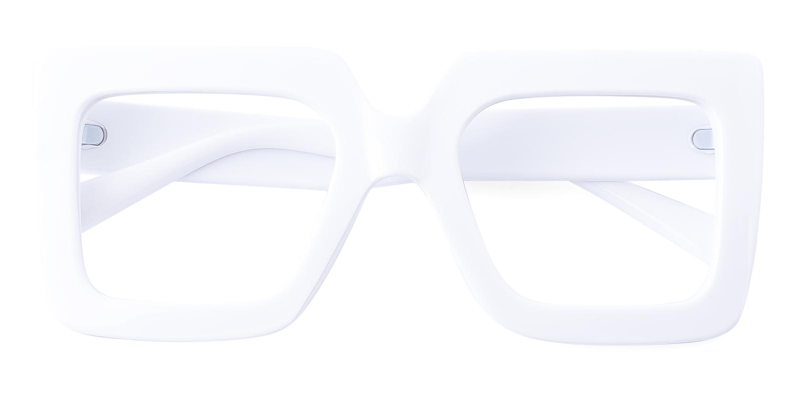 Phoncreatefy White Plastic Eyeglasses , UniversalBridgeFit Frames from ABBE Glasses