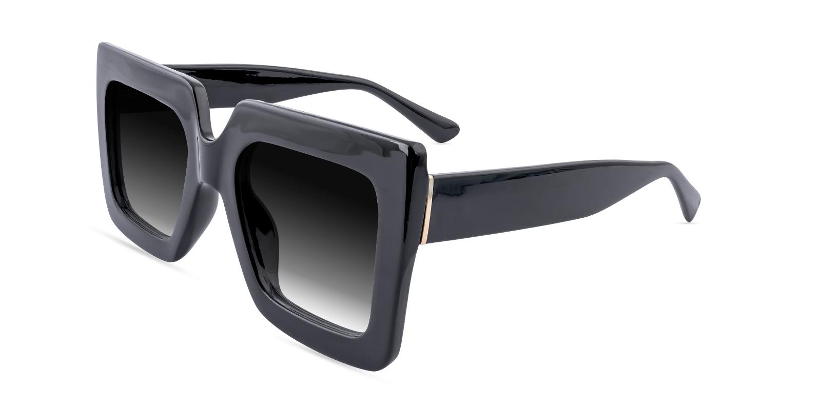 Cupivity Black Plastic Sunglasses , UniversalBridgeFit Frames from ABBE Glasses