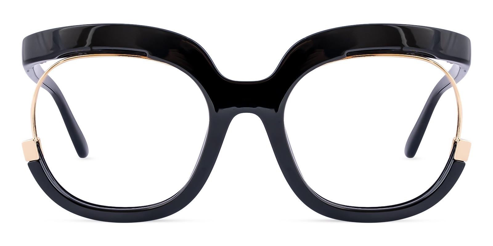 Scabioly Black Plastic Eyeglasses , UniversalBridgeFit Frames from ABBE Glasses