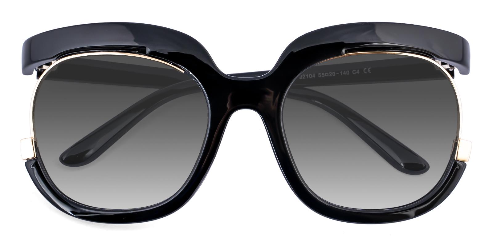 Writerular Black Plastic Sunglasses , UniversalBridgeFit Frames from ABBE Glasses