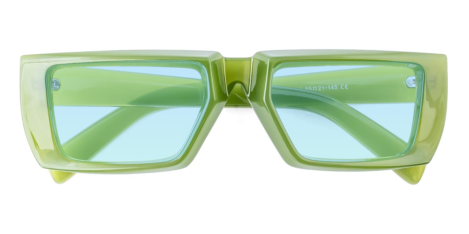 Foodivity Green Acetate Sunglasses , UniversalBridgeFit Frames from ABBE Glasses