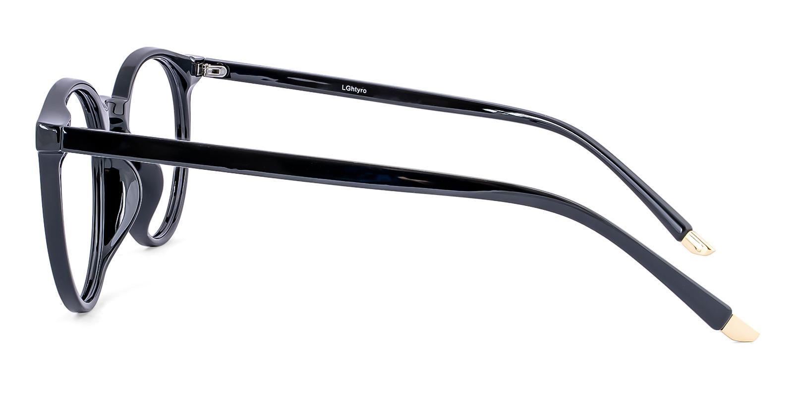 Economicition Black Plastic Eyeglasses , UniversalBridgeFit Frames from ABBE Glasses