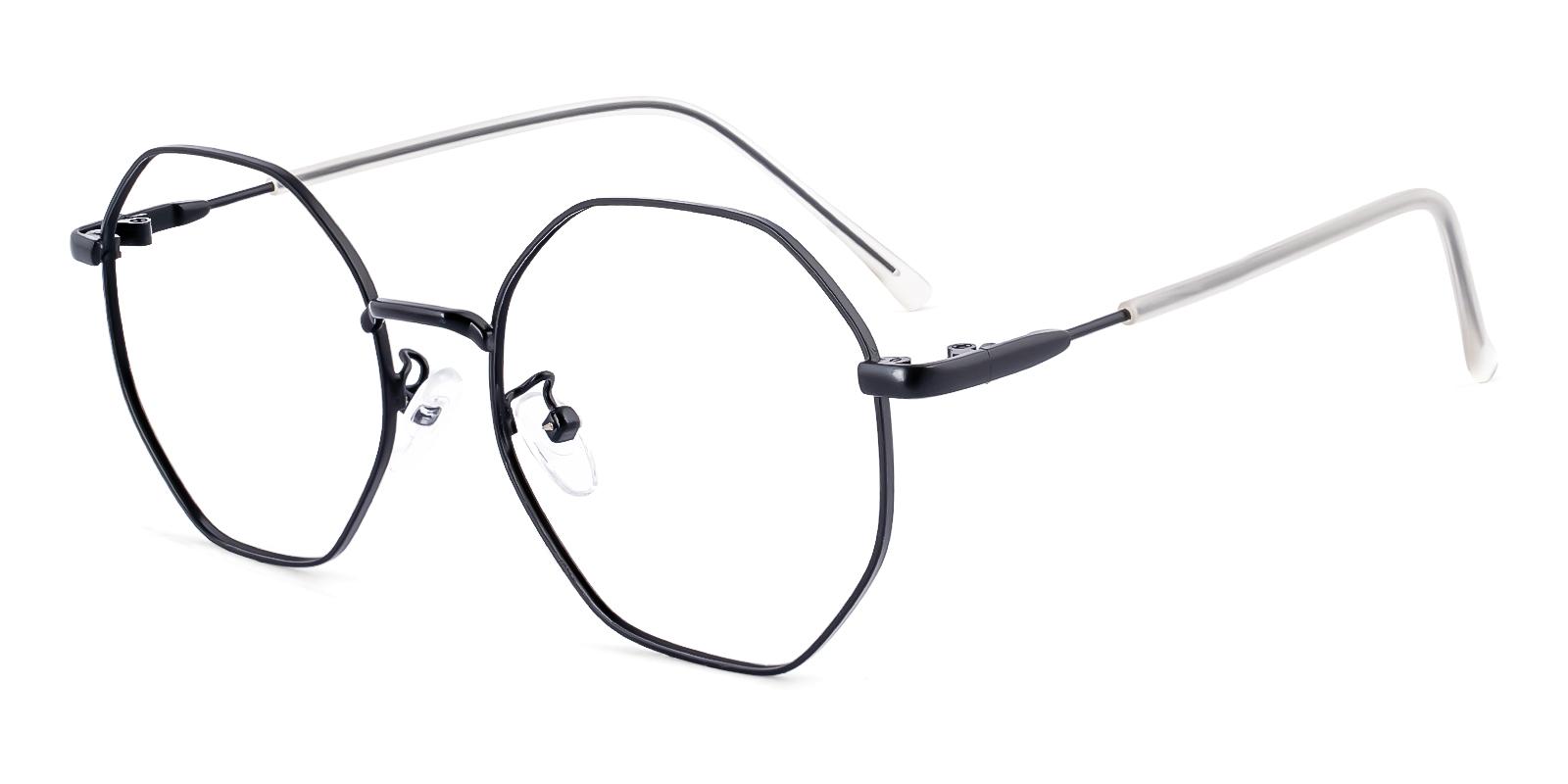 Maternee Black Metal Eyeglasses , NosePads Frames from ABBE Glasses