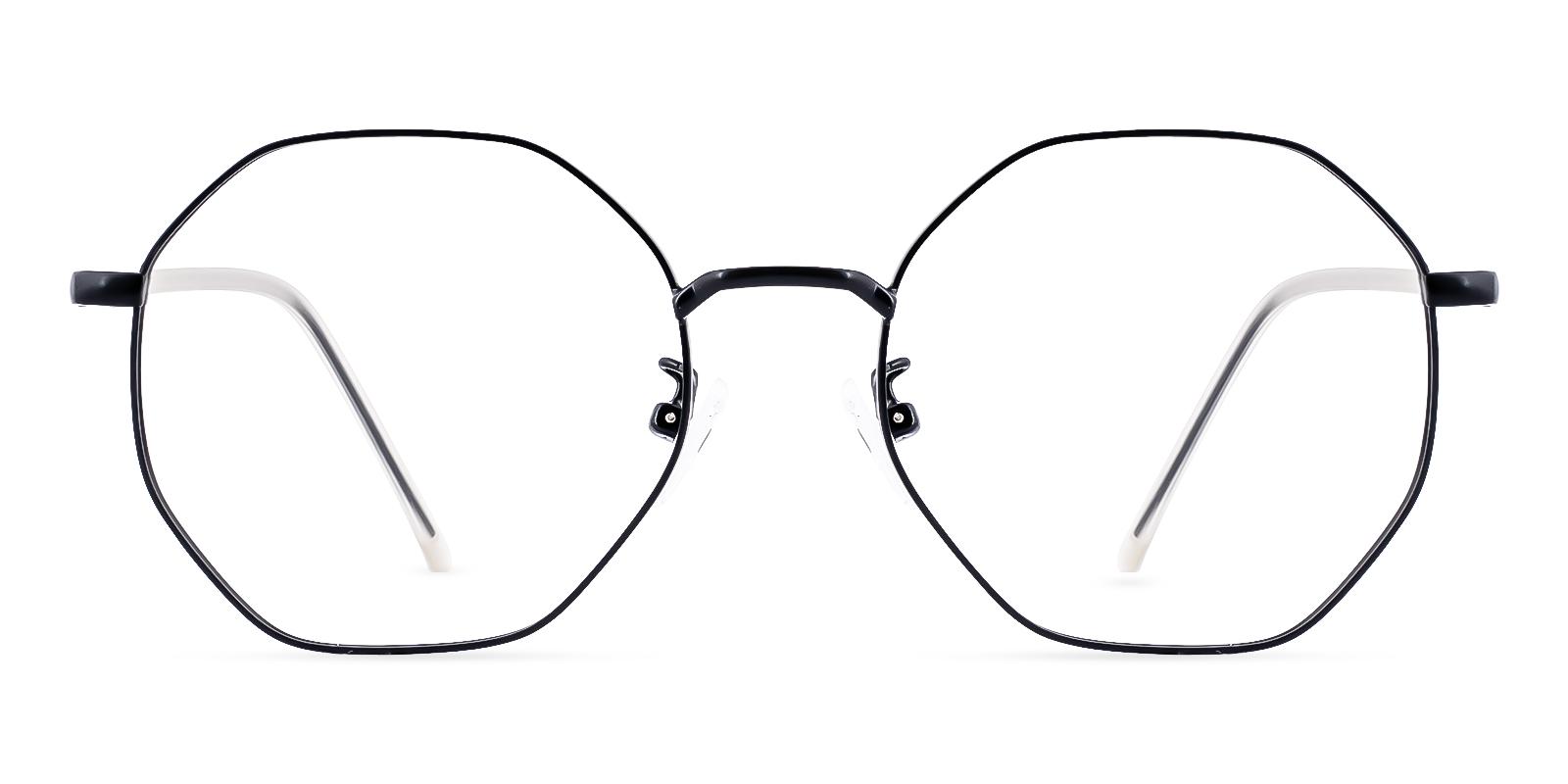Maternee Black Metal Eyeglasses , NosePads Frames from ABBE Glasses