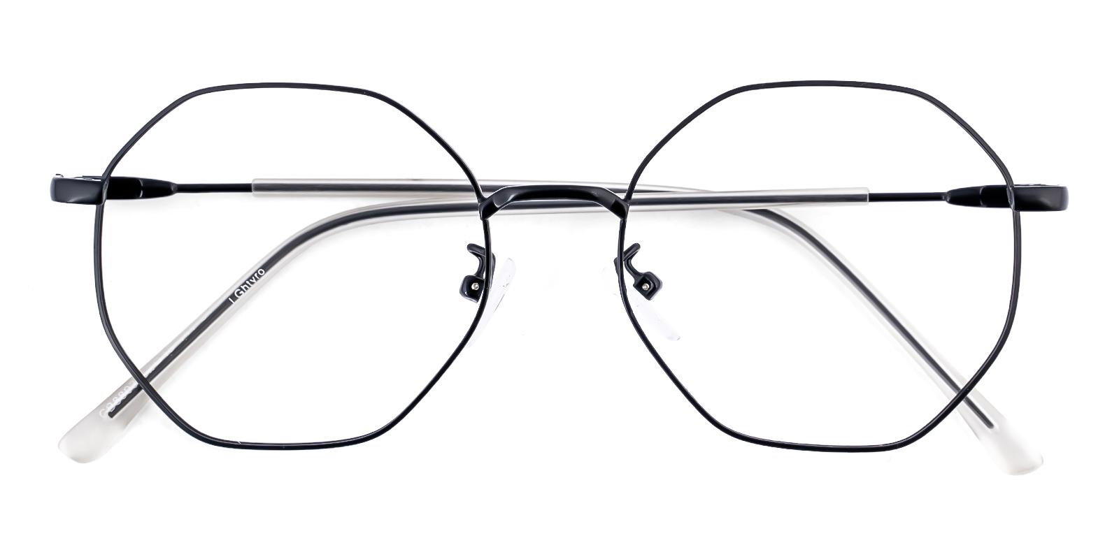 Maternee Black Metal Eyeglasses , NosePads Frames from ABBE Glasses