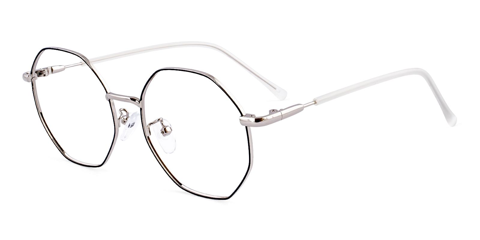 Maternee Silver Metal Eyeglasses , NosePads Frames from ABBE Glasses