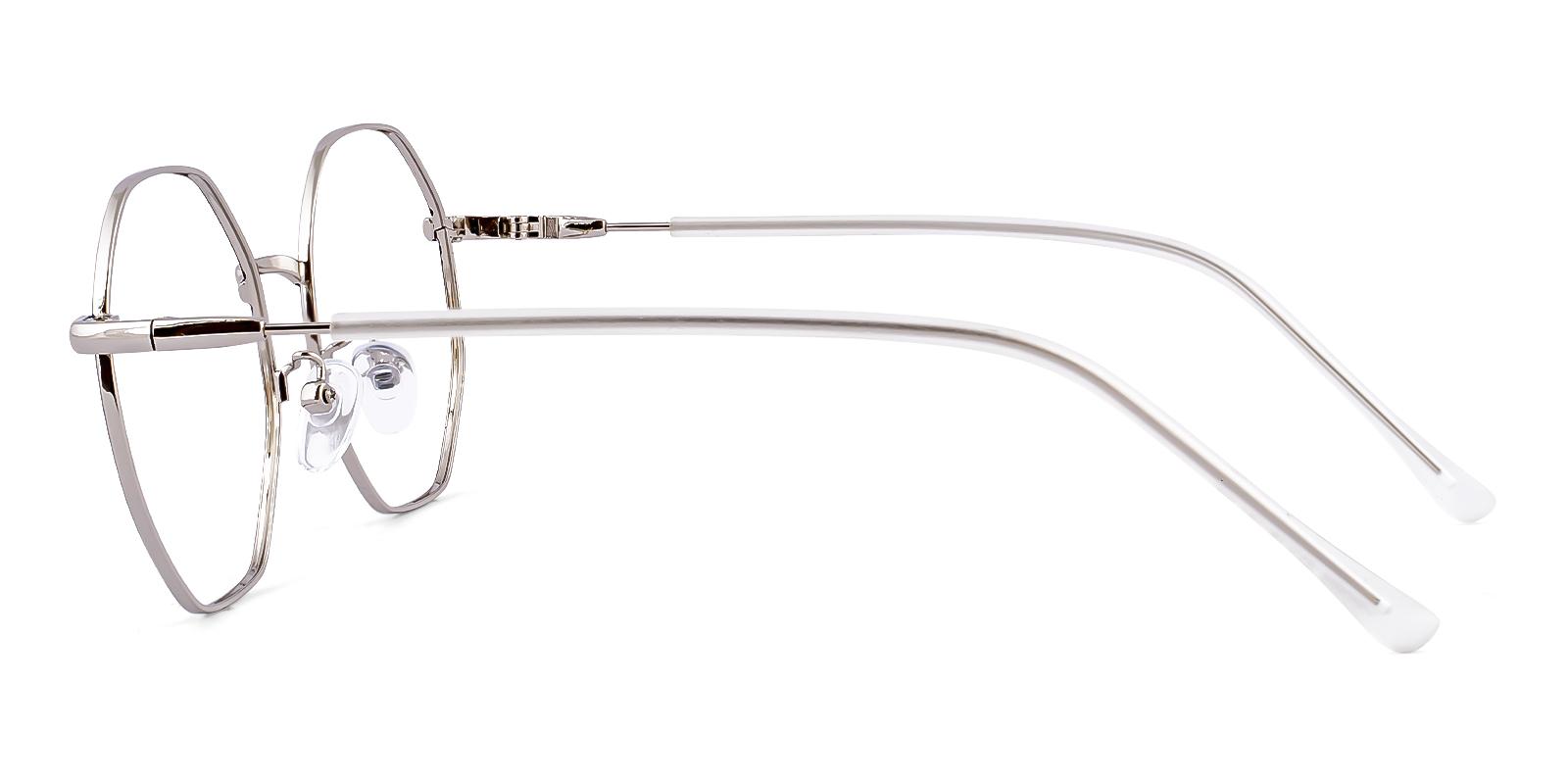 Maternee Silver Metal Eyeglasses , NosePads Frames from ABBE Glasses