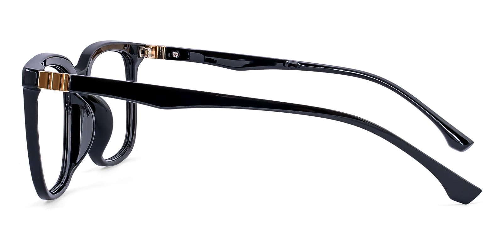 Palacle Black Plastic Eyeglasses , UniversalBridgeFit Frames from ABBE Glasses