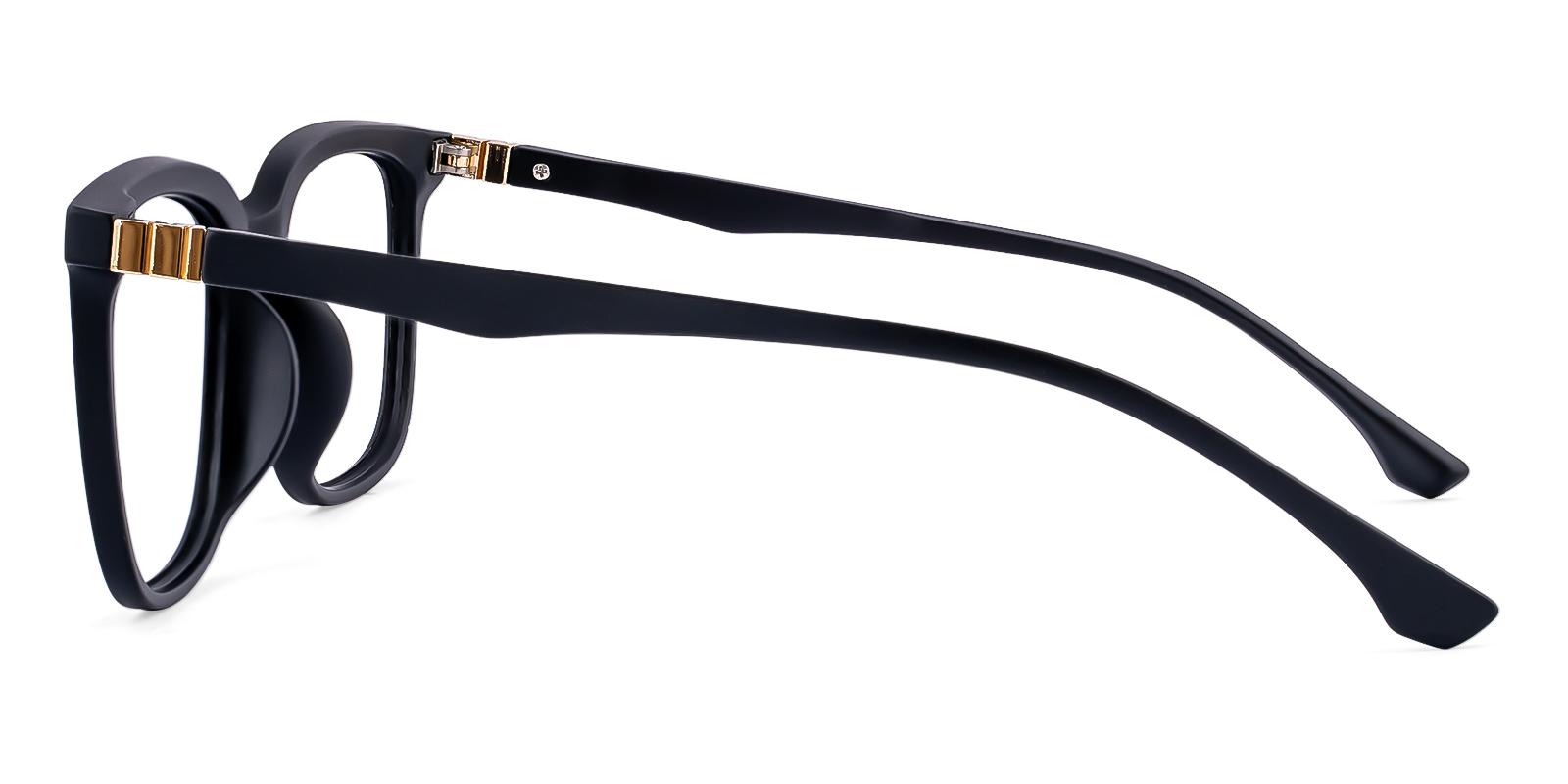 Tachile Matte-black Plastic Eyeglasses , UniversalBridgeFit Frames from ABBE Glasses