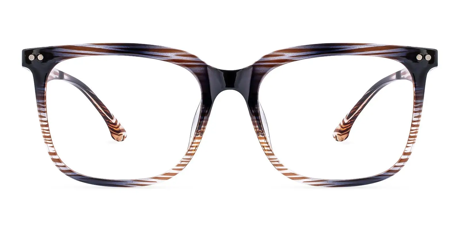 Ephty Brown Plastic Eyeglasses , UniversalBridgeFit Frames from ABBE Glasses