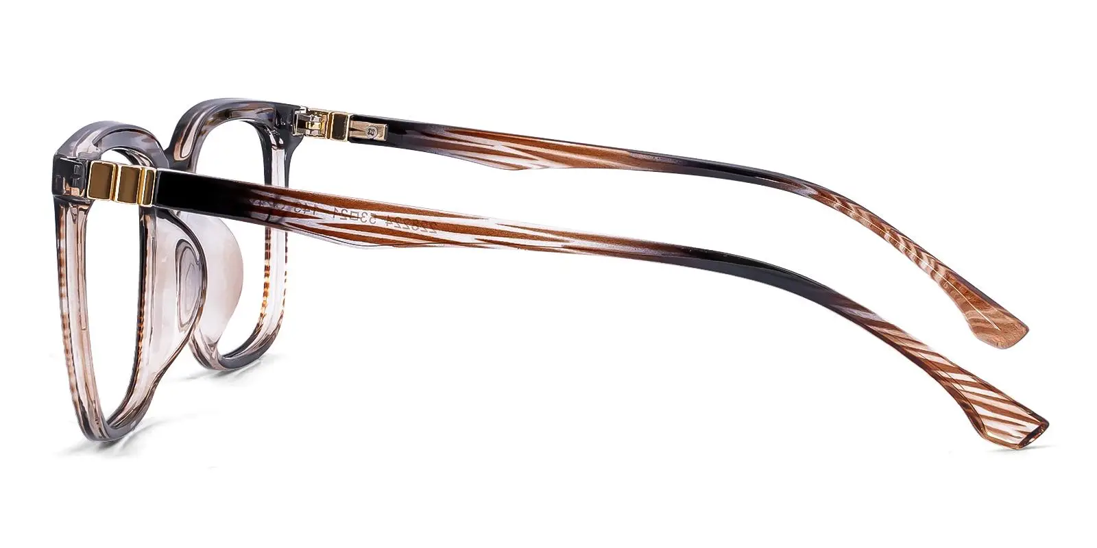 Ephty Brown Plastic Eyeglasses , UniversalBridgeFit Frames from ABBE Glasses