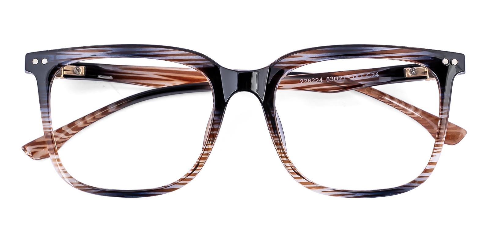 Ephty Brown Plastic Eyeglasses , UniversalBridgeFit Frames from ABBE Glasses
