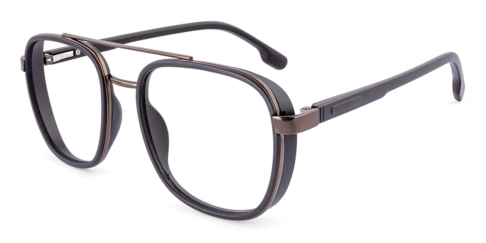 Qualitylet Brown Metal , TR Eyeglasses , SpringHinges , UniversalBridgeFit Frames from ABBE Glasses