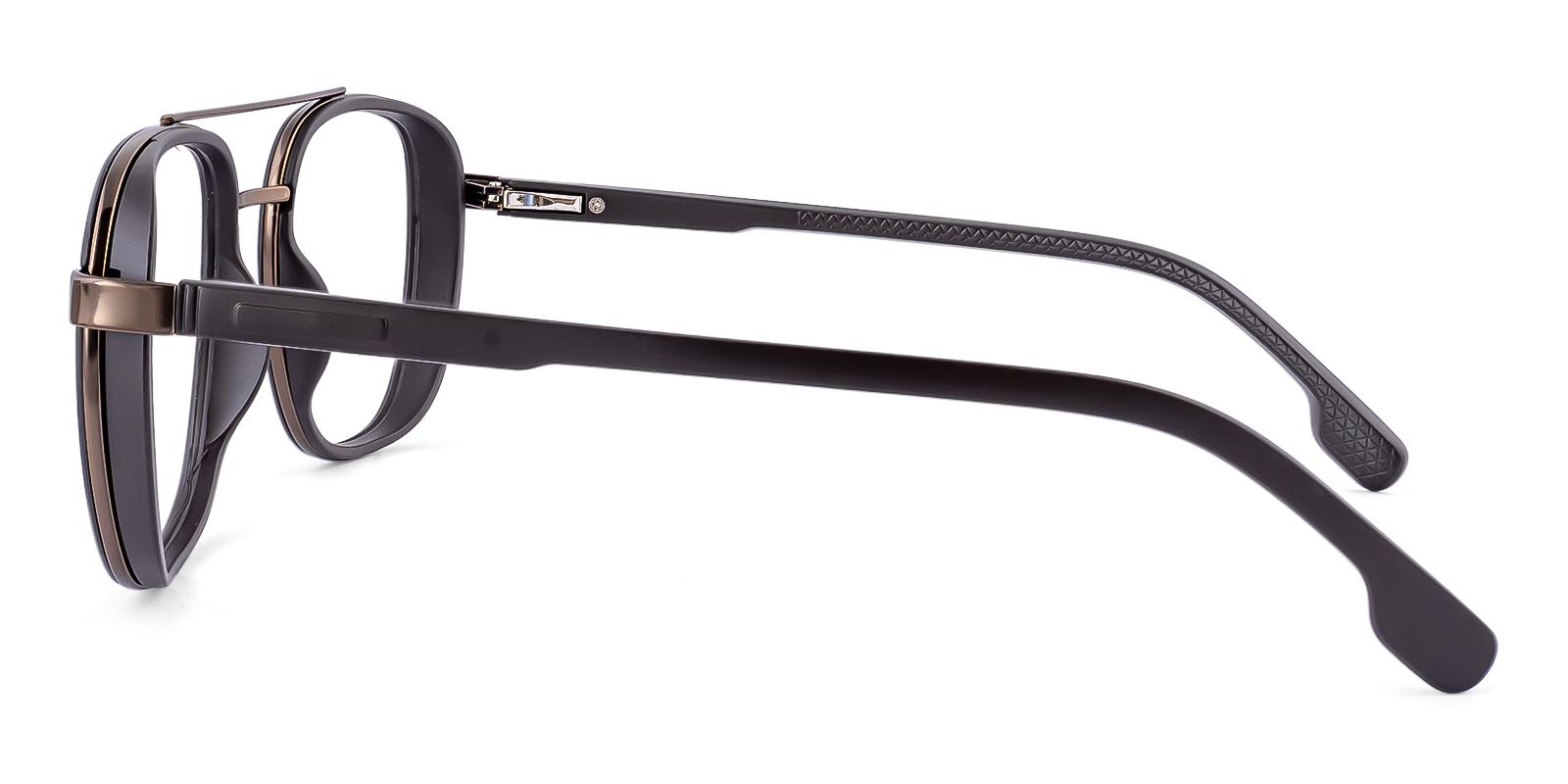 Qualitylet Brown Metal , TR Eyeglasses , SpringHinges , UniversalBridgeFit Frames from ABBE Glasses