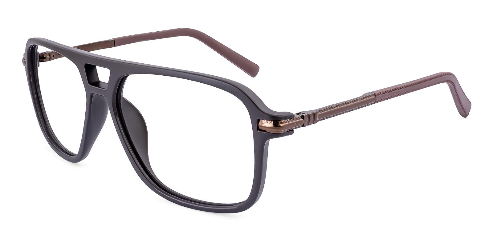 Mammoan Brown Metal , TR Eyeglasses , SpringHinges , UniversalBridgeFit Frames from ABBE Glasses