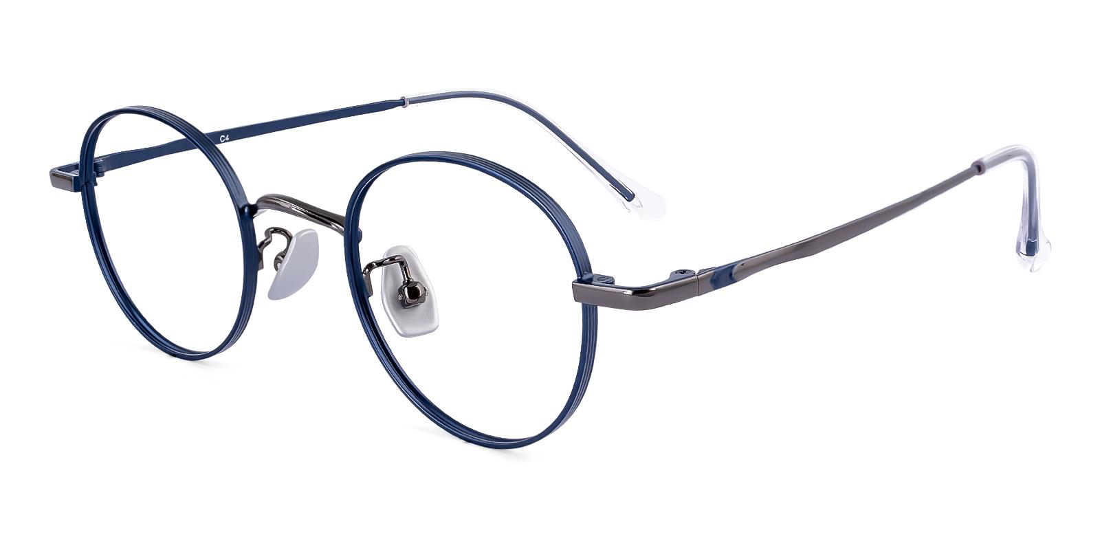 Candarian Blue Titanium Eyeglasses , NosePads Frames from ABBE Glasses