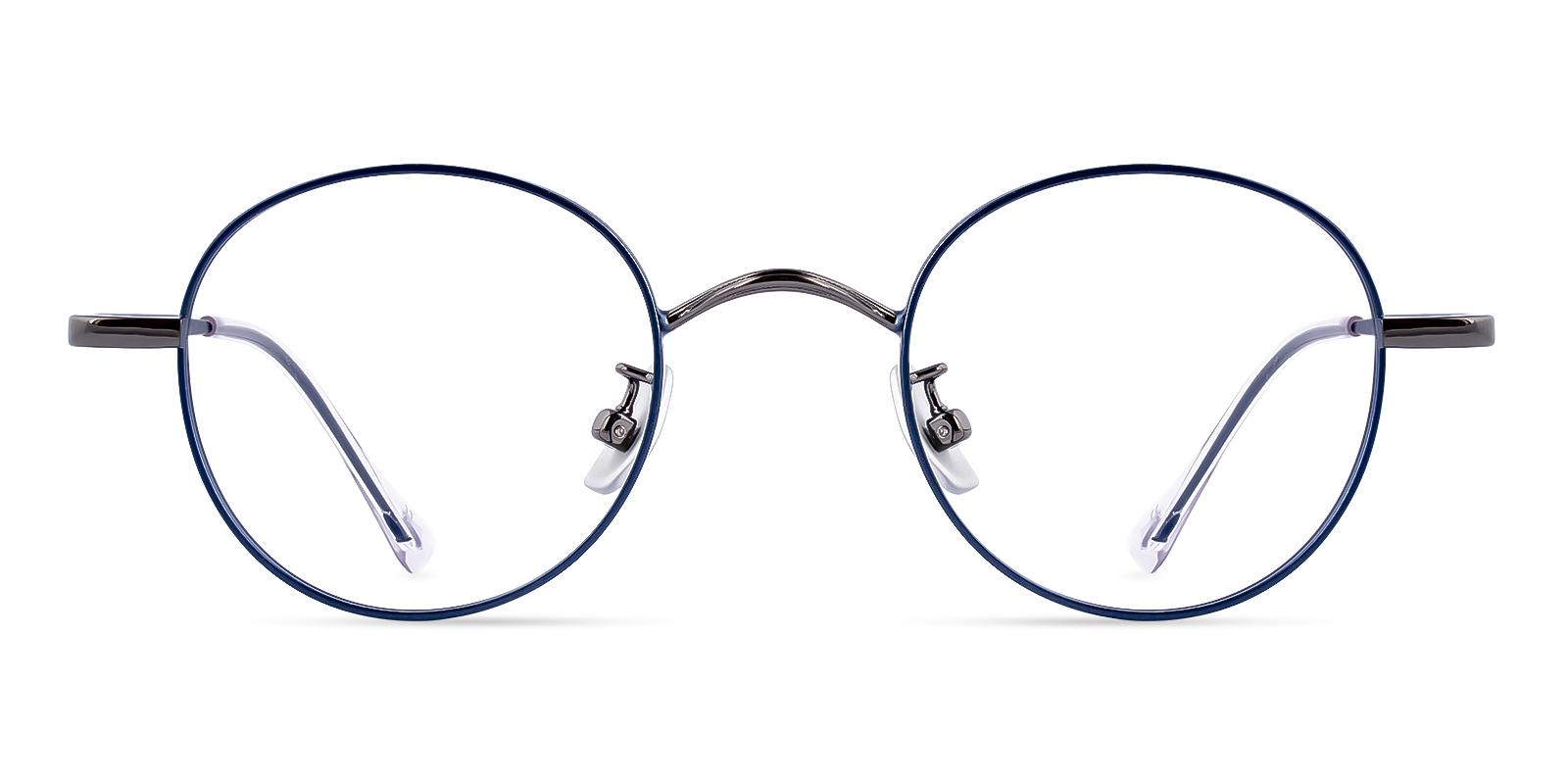 Candarian Blue Titanium Eyeglasses , NosePads Frames from ABBE Glasses