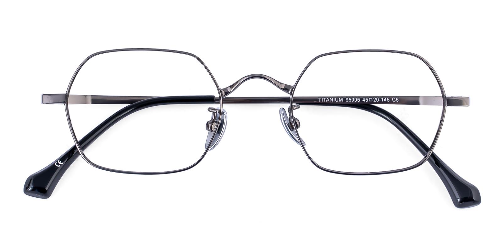Satile Gun Titanium Eyeglasses , NosePads Frames from ABBE Glasses