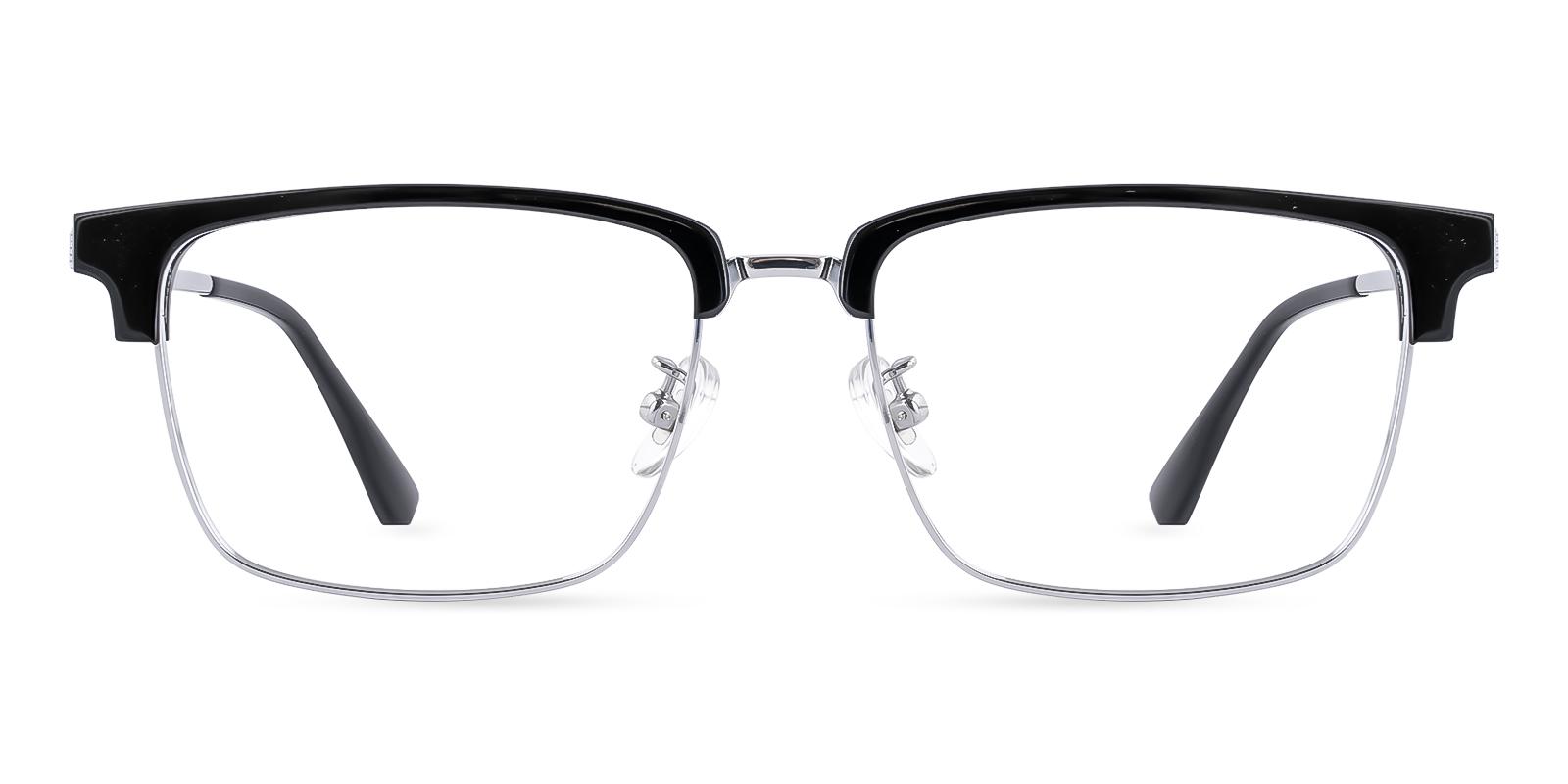 Volvator Black Acetate , Titanium Eyeglasses , NosePads Frames from ABBE Glasses