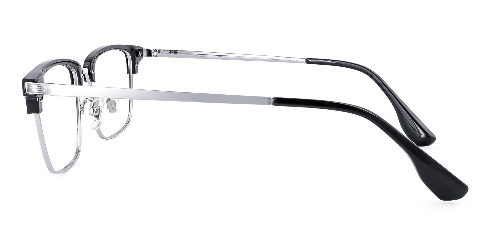 Volvator Black Acetate , Titanium Eyeglasses , NosePads Frames from ABBE Glasses