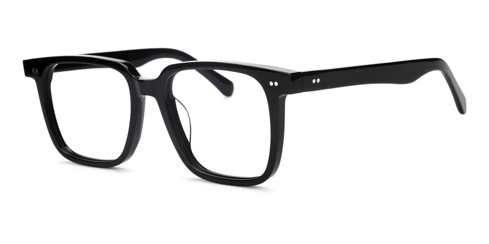 Mythaceous Black Acetate Eyeglasses , UniversalBridgeFit Frames from ABBE Glasses