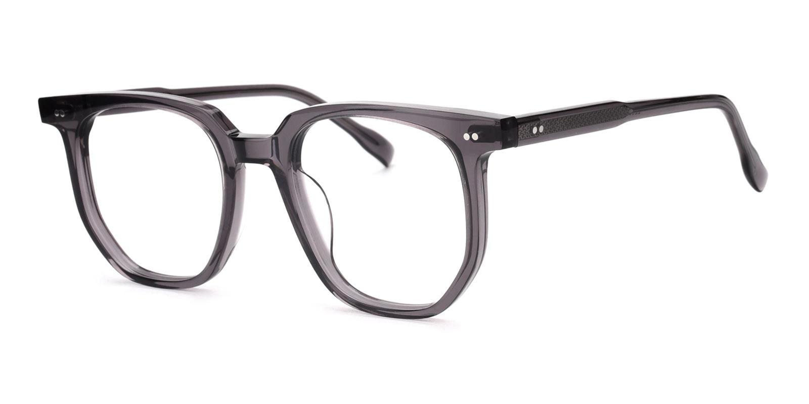 Lysette Gray Acetate Eyeglasses , UniversalBridgeFit Frames from ABBE Glasses