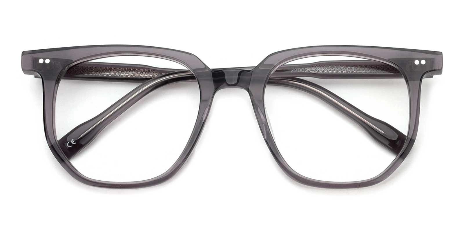 Lysette Gray Acetate Eyeglasses , UniversalBridgeFit Frames from ABBE Glasses