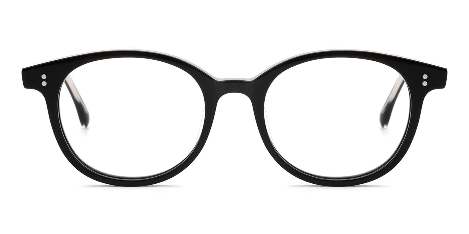 Colkin Black Acetate Eyeglasses , UniversalBridgeFit Frames from ABBE Glasses
