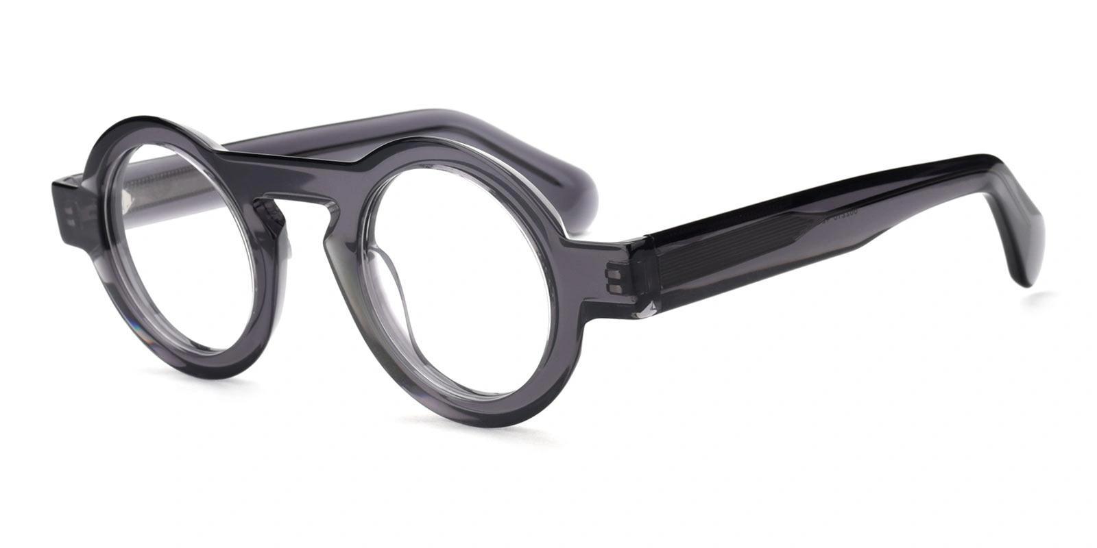 Ferreer Gray Acetate Eyeglasses , UniversalBridgeFit Frames from ABBE Glasses