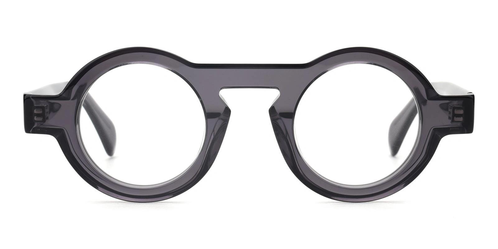 Ferreer Gray Acetate Eyeglasses , UniversalBridgeFit Frames from ABBE Glasses