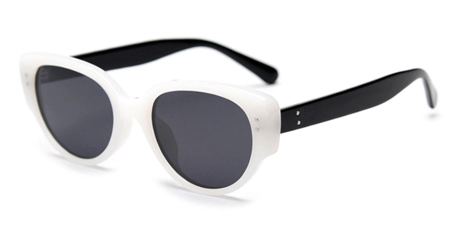 Steptic White Acetate Sunglasses , UniversalBridgeFit Frames from ABBE Glasses