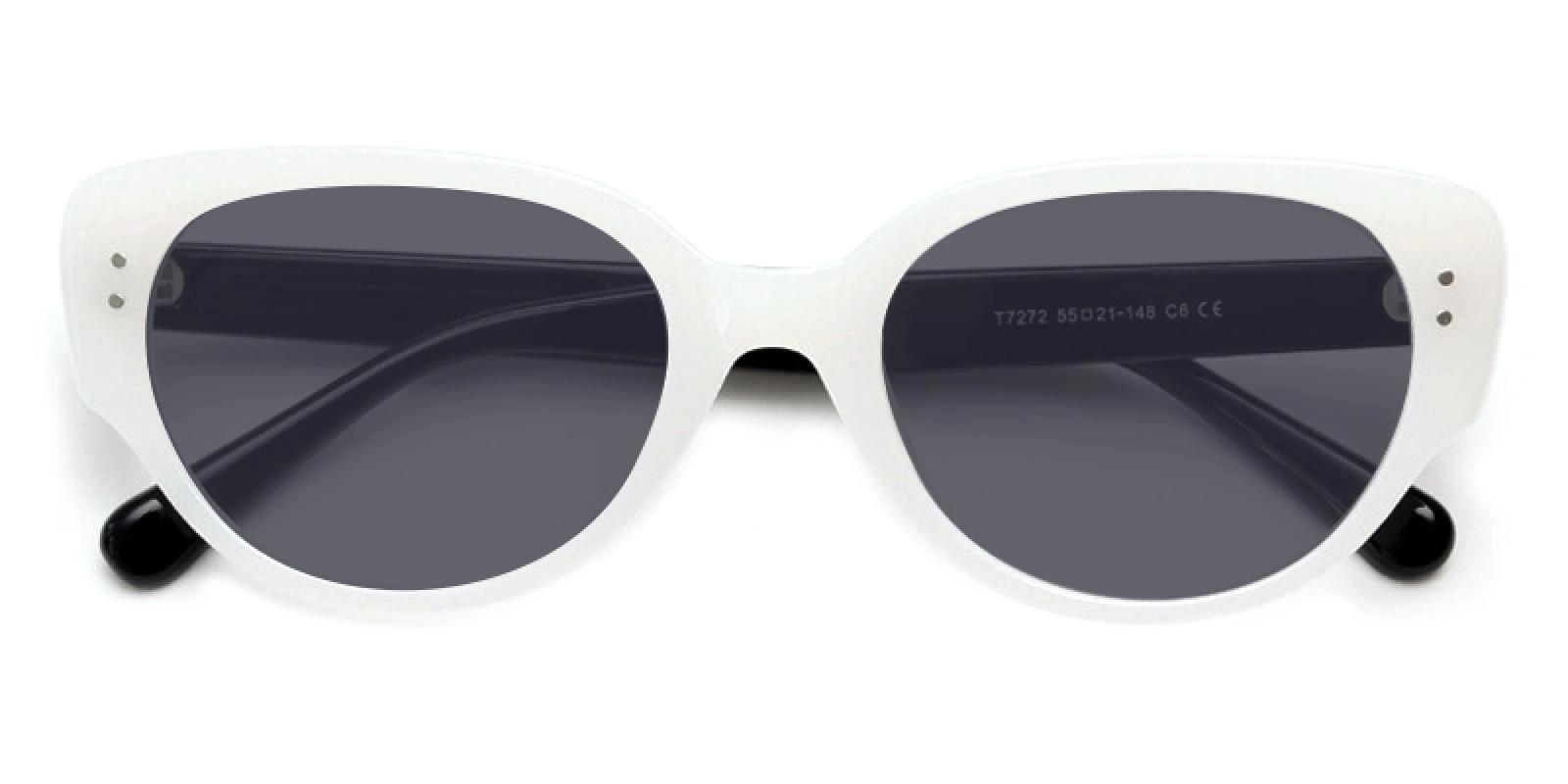 Steptic White Acetate Sunglasses , UniversalBridgeFit Frames from ABBE Glasses