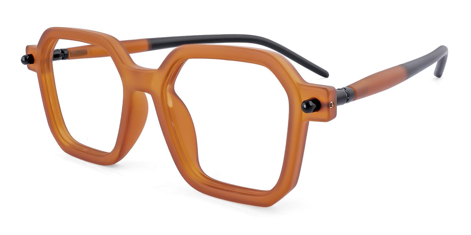 Leavetic Brown Plastic Eyeglasses , UniversalBridgeFit Frames from ABBE Glasses