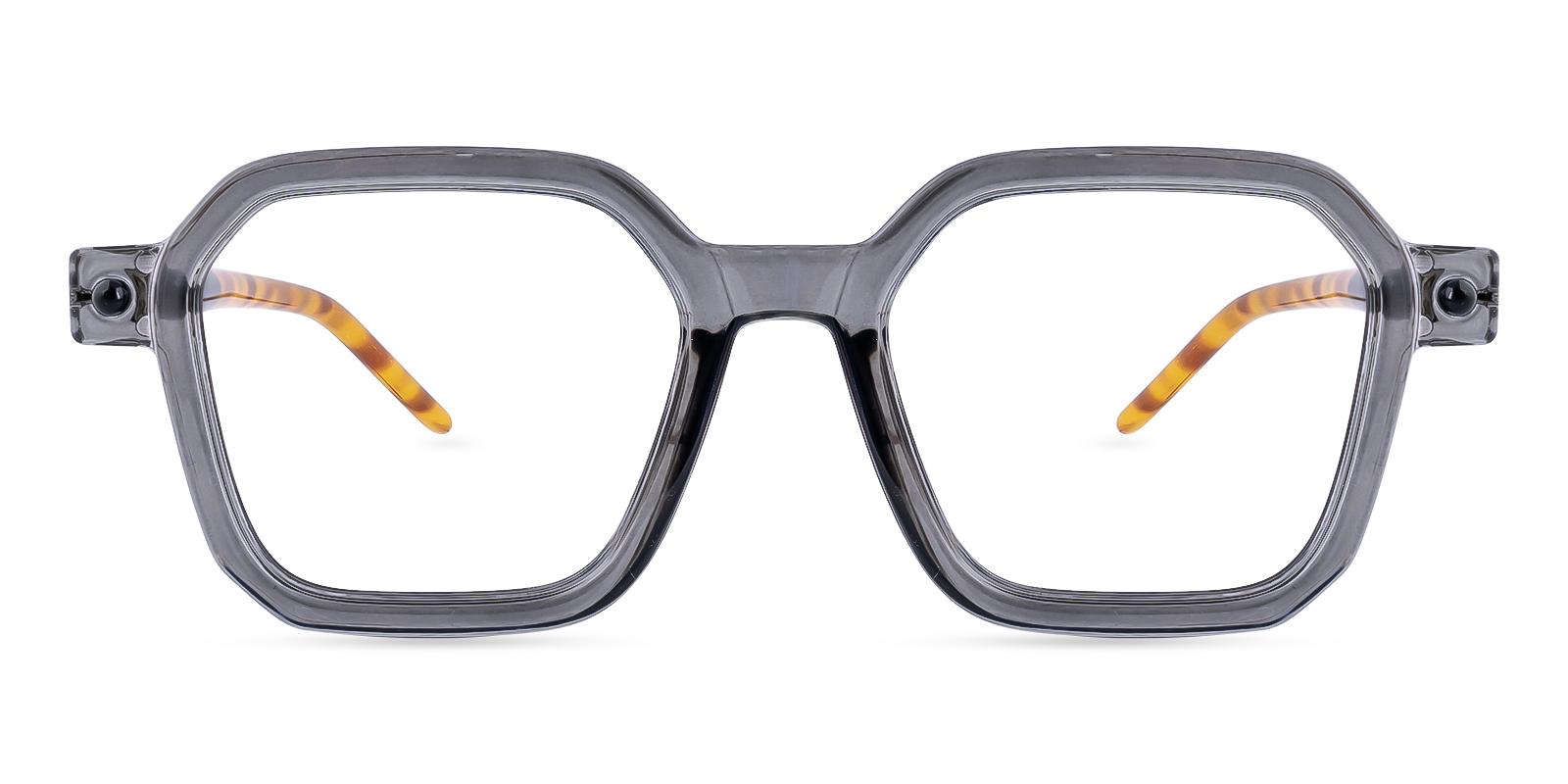 Leavetic Gray Plastic Eyeglasses , UniversalBridgeFit Frames from ABBE Glasses