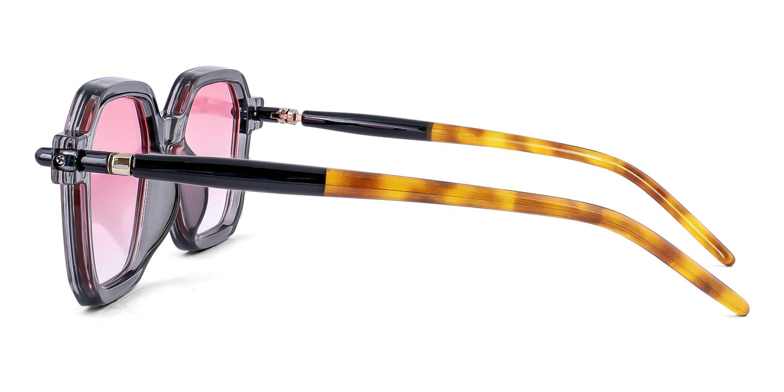 Voracish Gray Plastic Sunglasses , UniversalBridgeFit Frames from ABBE Glasses