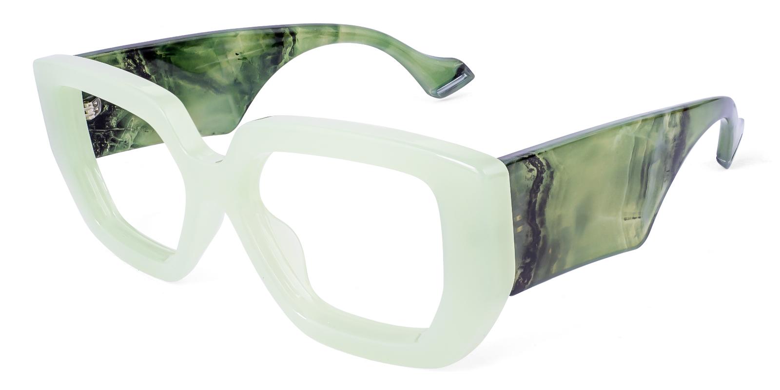 Signosity Green Acetate Eyeglasses , UniversalBridgeFit Frames from ABBE Glasses